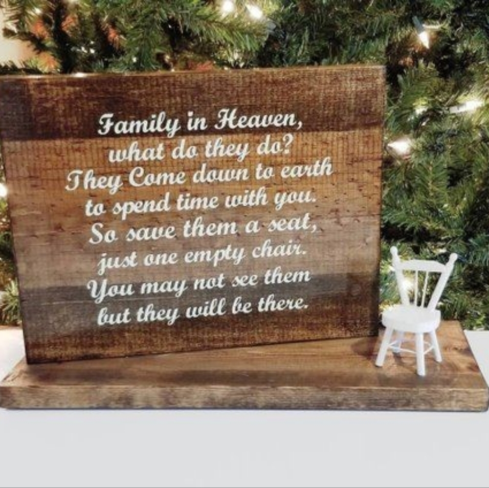 Family In Heaven Memorial Plaque